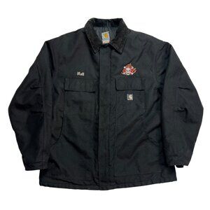 Carhartt Flaming Skull Black Chore Jacket - XL